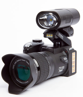 24X Optical Zoom Professional DSLR Photo Camera For Photography Wide Angle Telephoto Lens SLR Recorder Knit Auto Focus Camcorder
