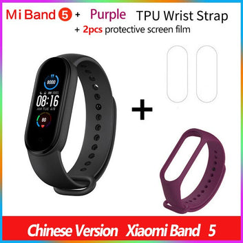Xiaomi Mi Band 5 Smart Bracelet Color AMOLED Screen Miband 5 Global Version Smartband Fitness Traker Bluetooth Sport Smart Band